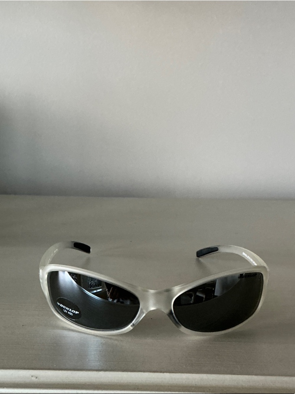 Authentic, Dunlop Men’s Clear Wrap Sunglasses